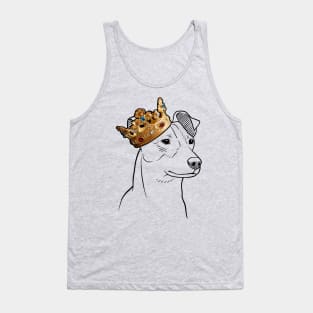 Jack Russell Dog King Queen Wearing Crown Tank Top